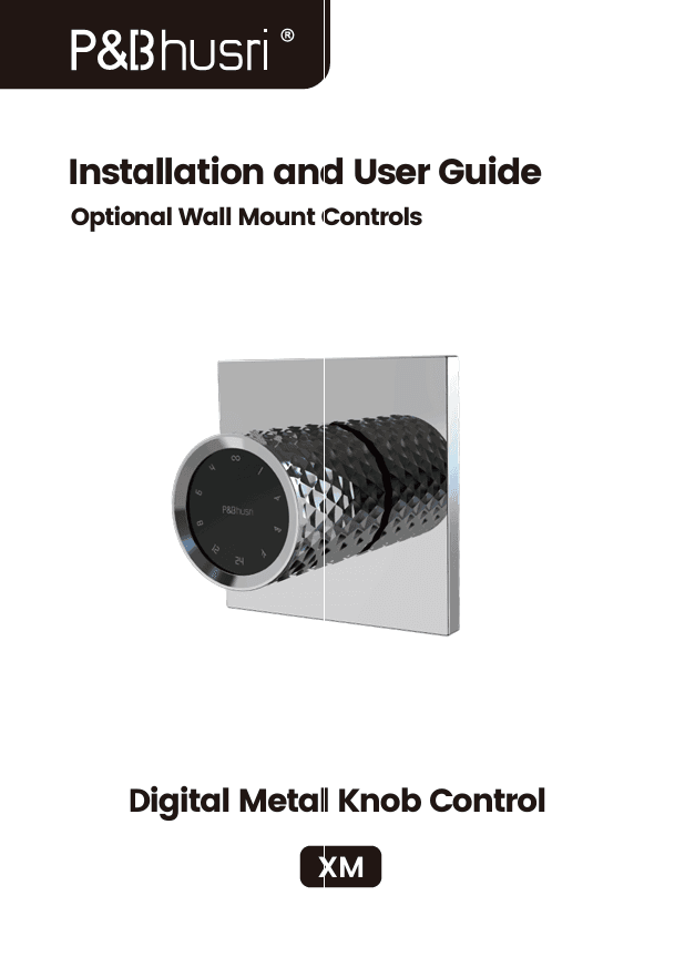 Digital Metal Knob Control Electrical Rough-In Installation Guide